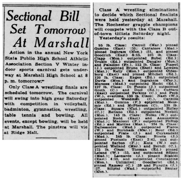 Sectional Bill Set Tomorrow at Marshall