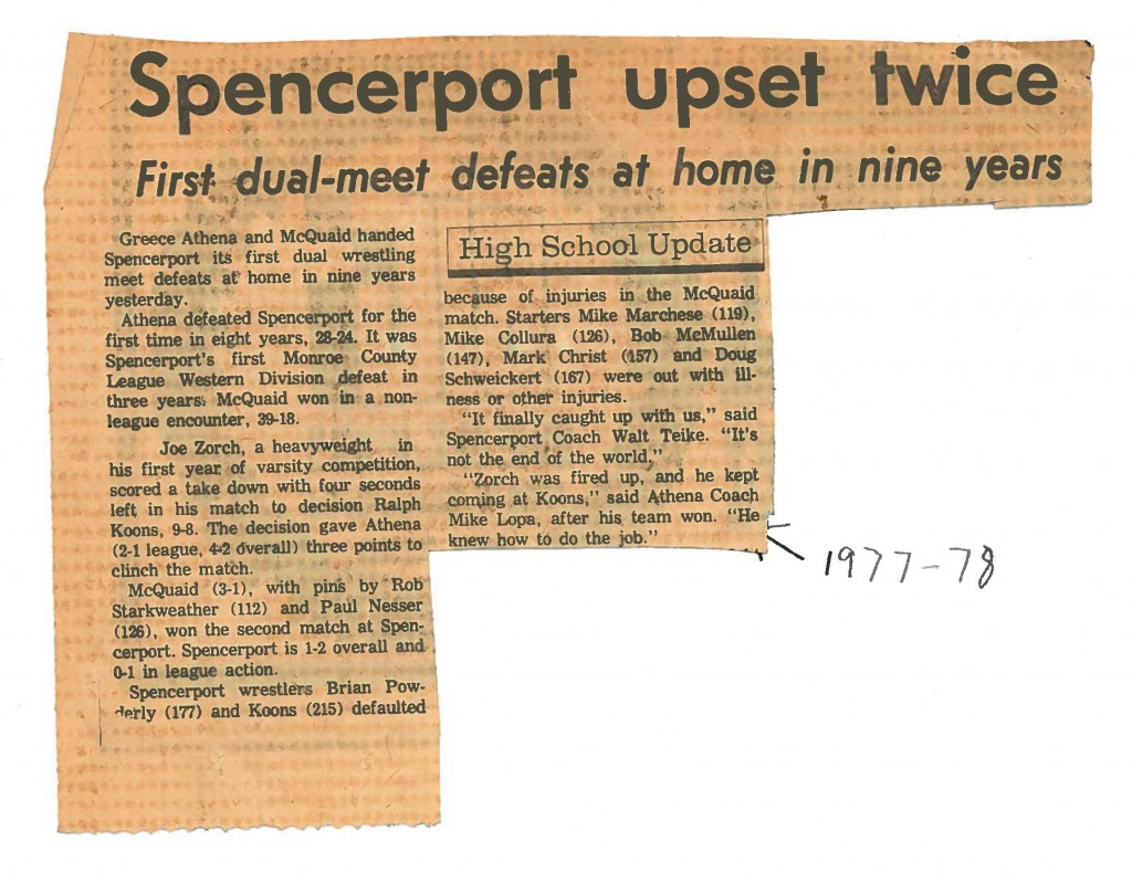 Spencerport upset twice