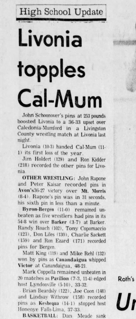 Livonia topples Cal-Mum