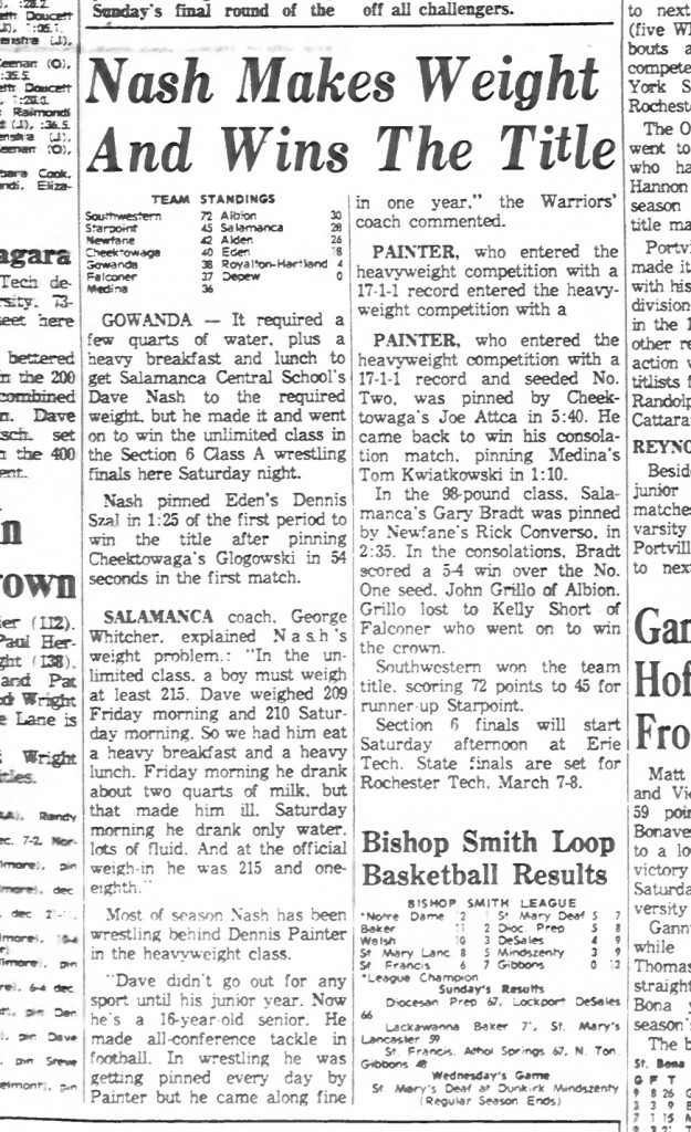 Nash Makes Weight and Wins the Title