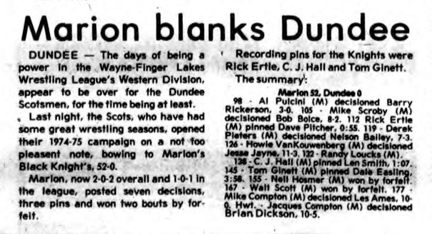 Marion blanks Dundee