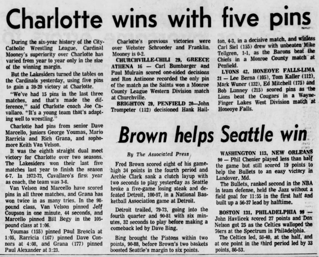 Churchville-Chili 29, Greece Athena 16