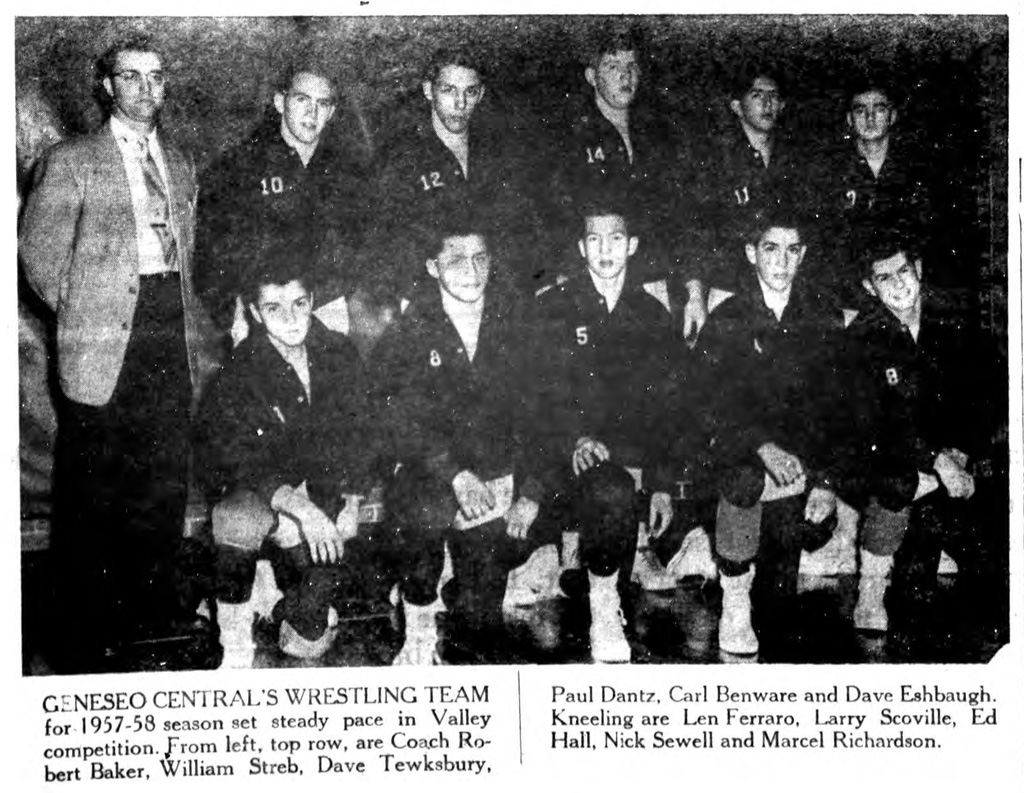 1957-1958 Geneseo Blue Devils Wrestling