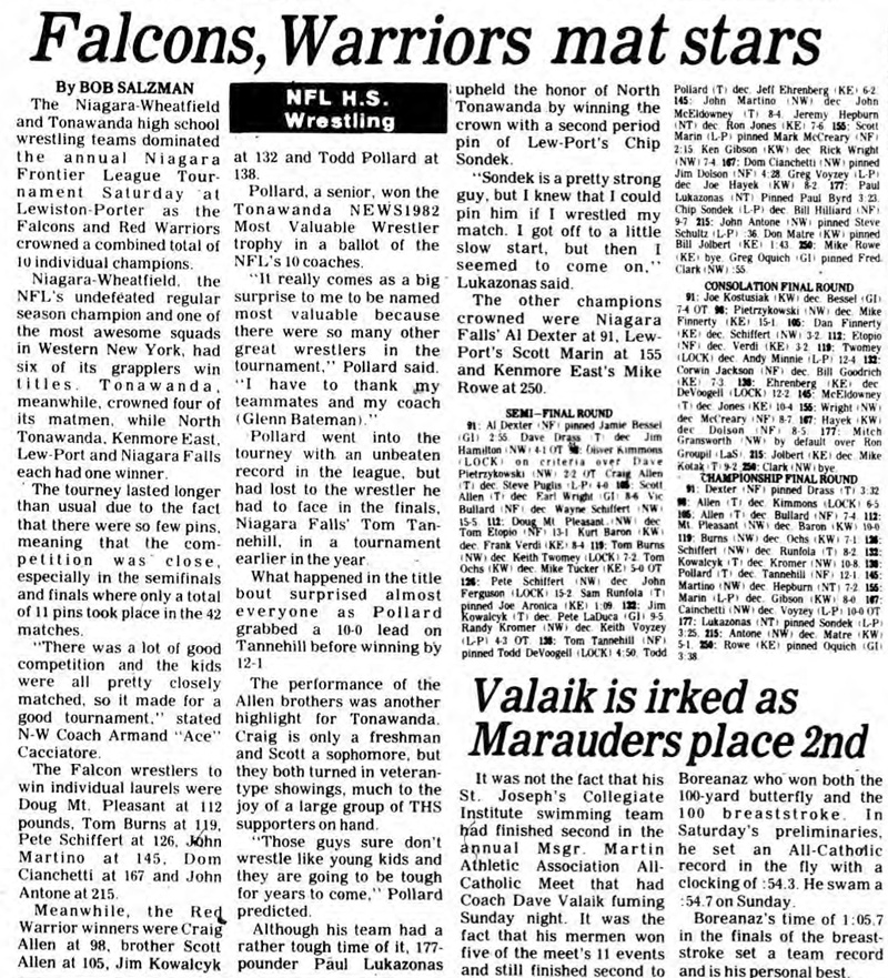 Falcons, Warriors mat stars