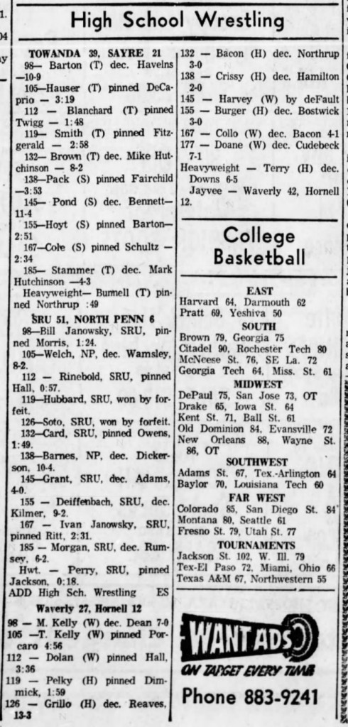 Waverly 27, Hornell 12