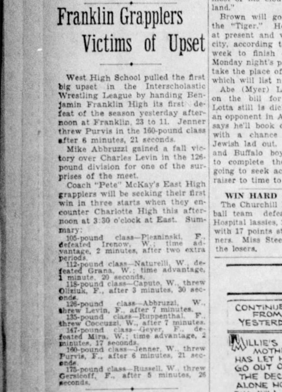 Franklin Grapplers Victims of Upset