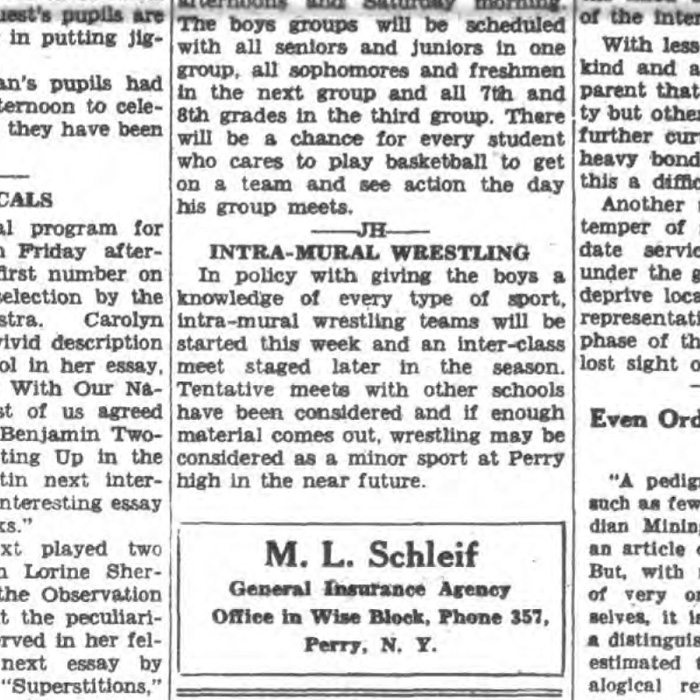 Intra-mural Wrestling