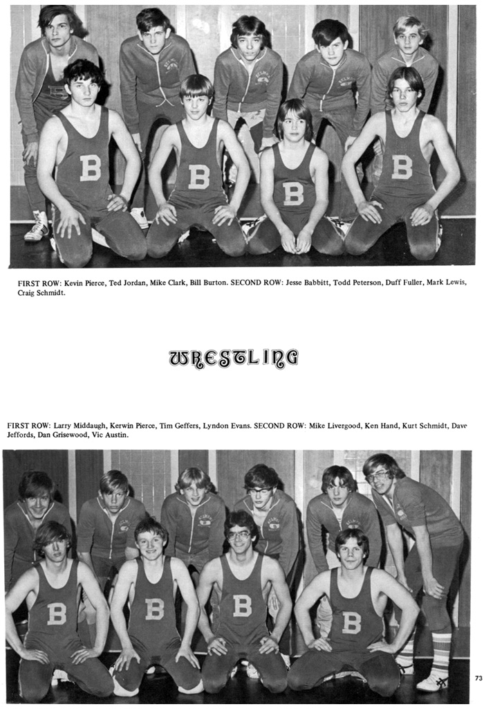 1977-1978 Belmont Golden Bears Wrestling