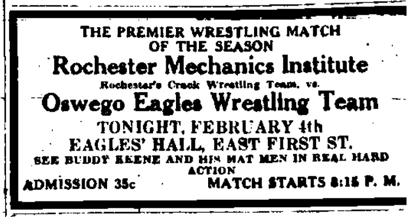 The Premier Wrestling Match of the Season