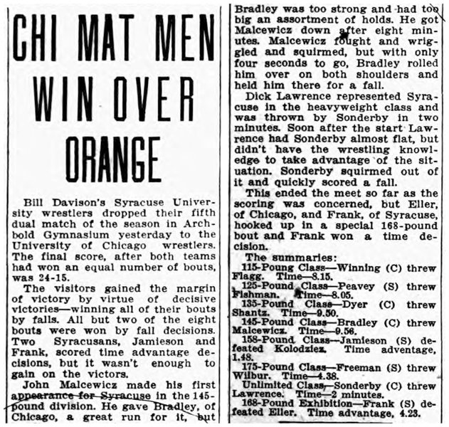 Chi Mat Men Win Over Orange