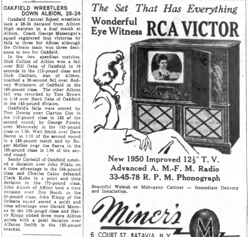 Oakfield Wrestlers Down Albion, 26-24