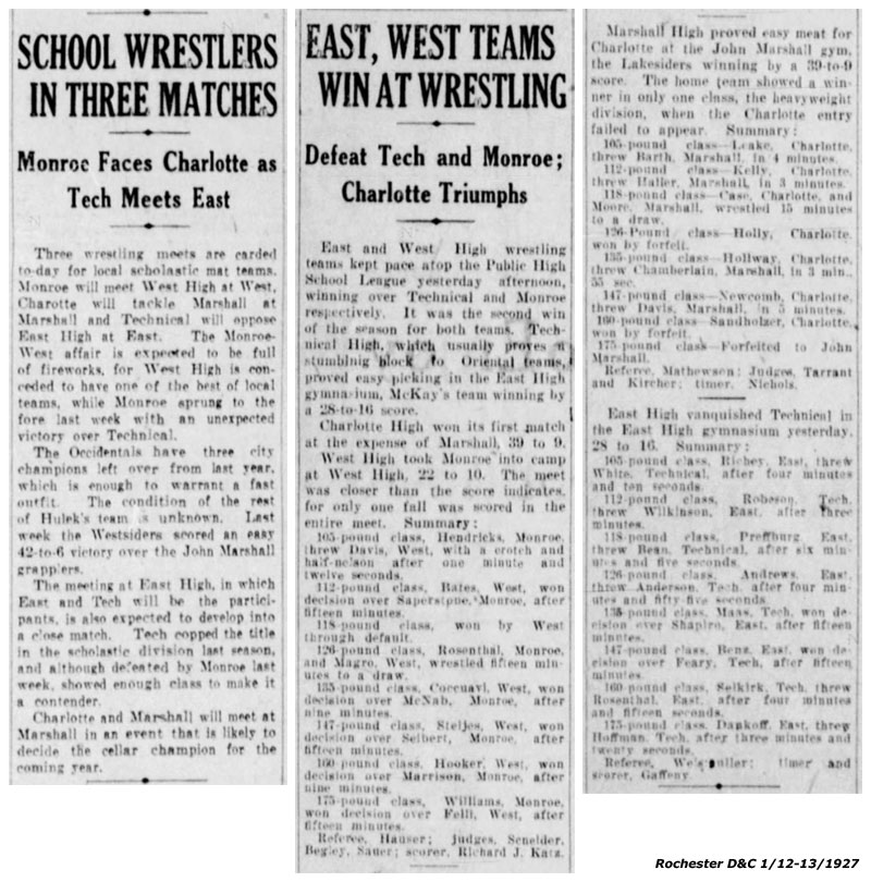 East, West Teams Win at Wrestling