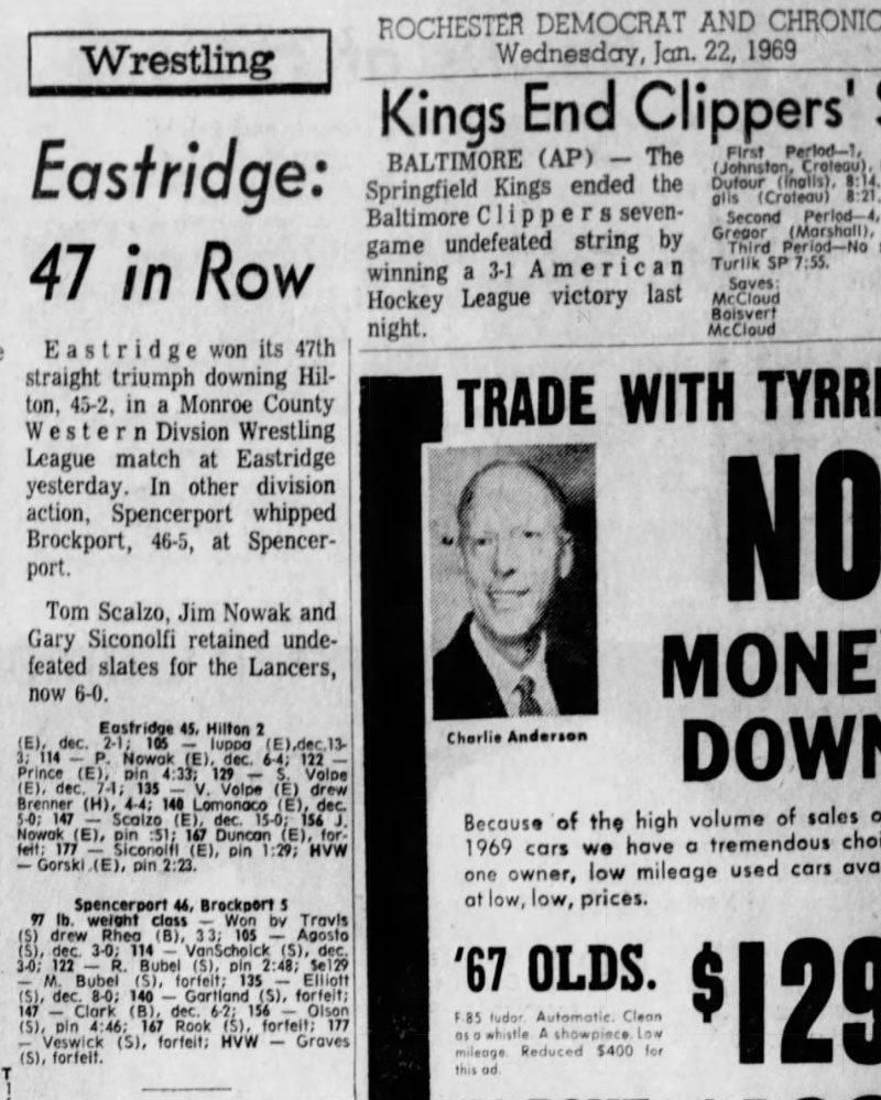 Spencerport whips Brockport