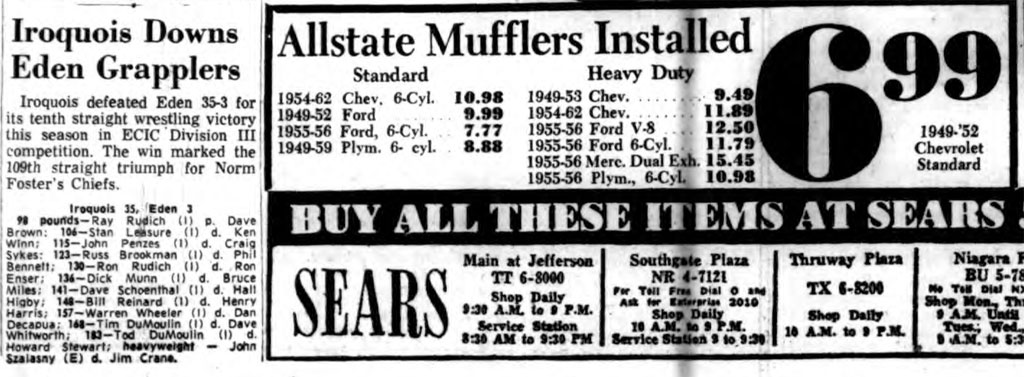 Iroquois Downs Eden Grapplers