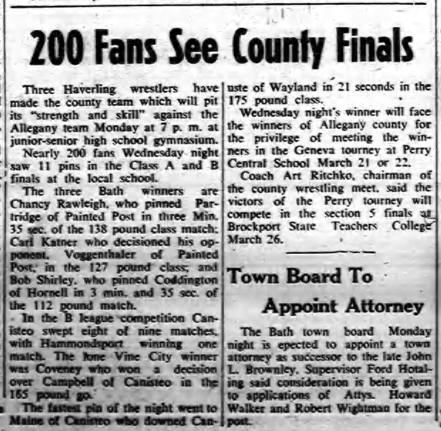 200 Fans See County Finals