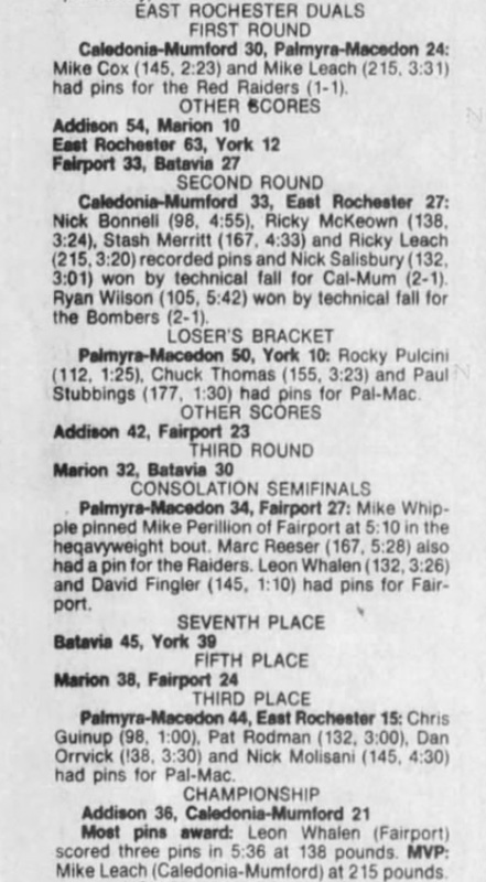 East Rochester Duals