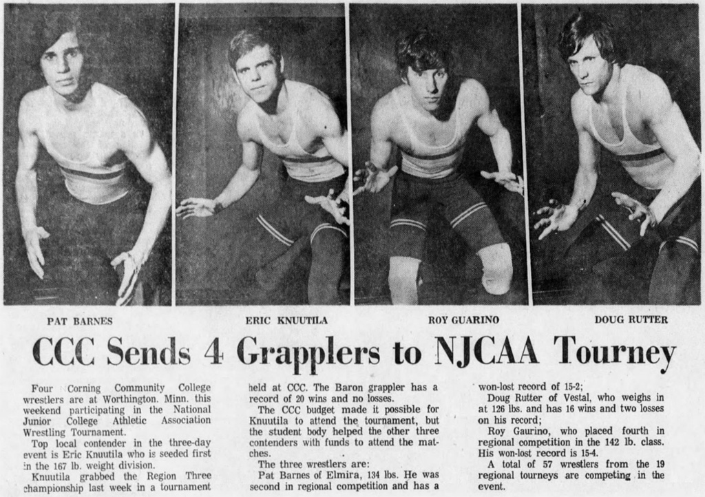 CCC Sends 4 Grapplers to NJCAA Tourney