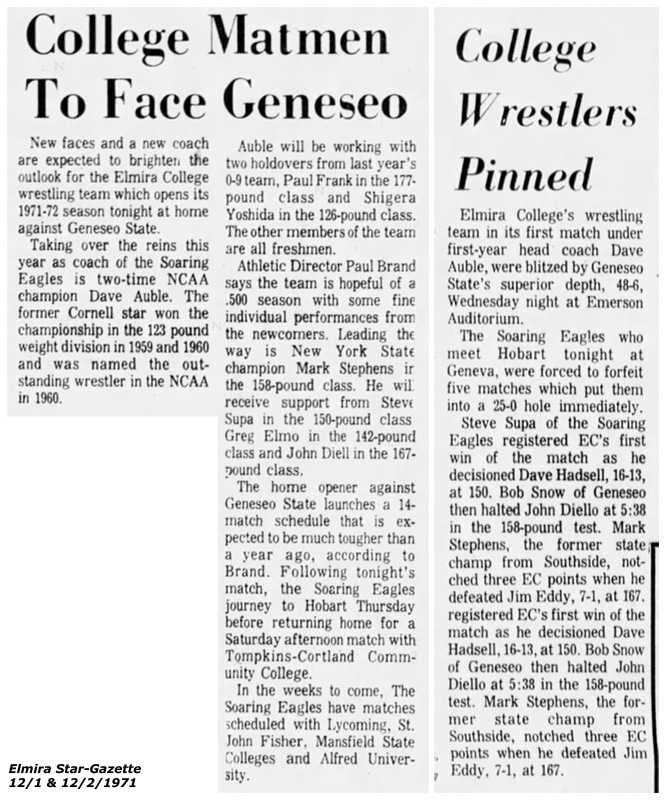 College Wrestlers Pinned