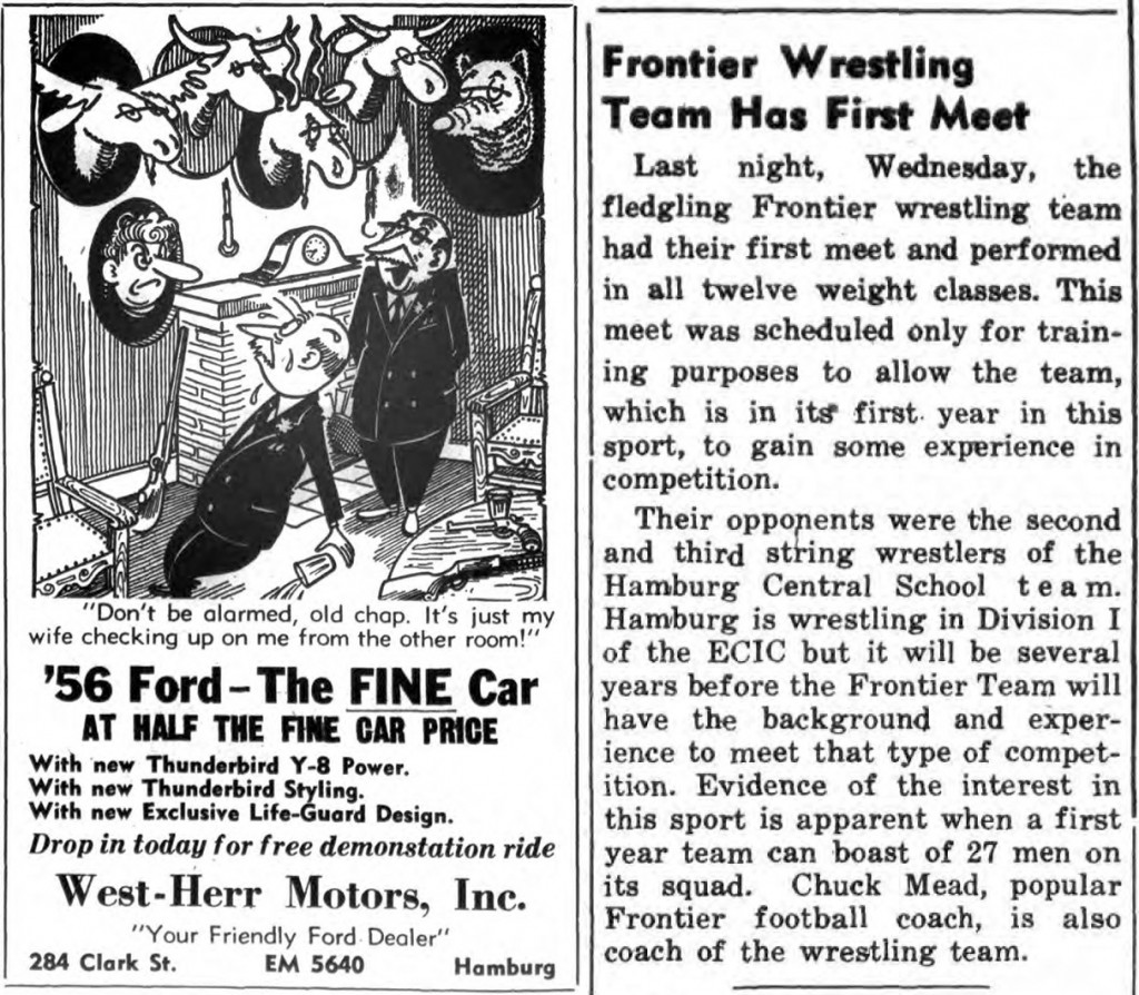 Frontier Wrestling Team Has First Meet