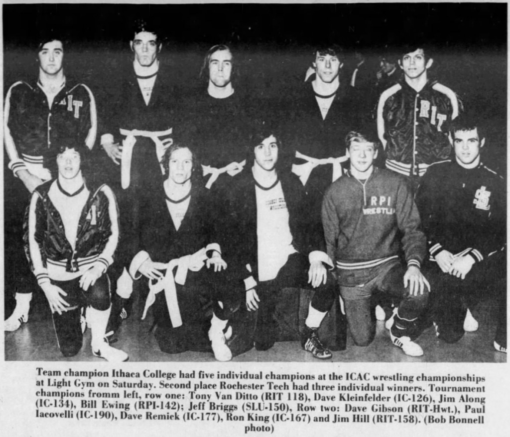 1974 ICAC Wrestling Tournament Champions