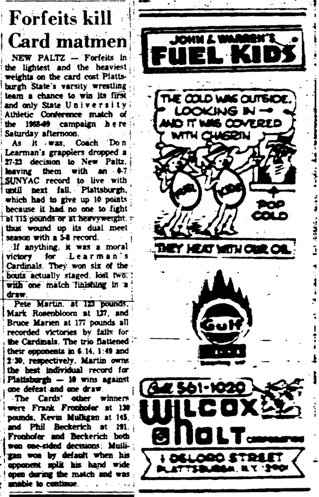 Forfeits kill Card matmen