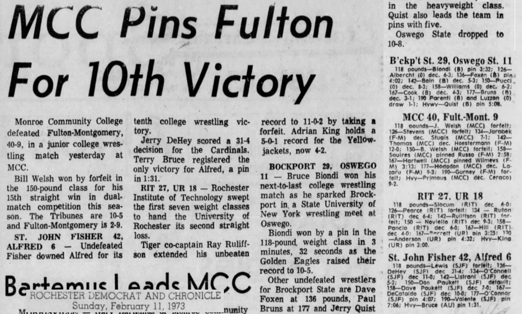 MCC Pins Fulton For 10th Victory