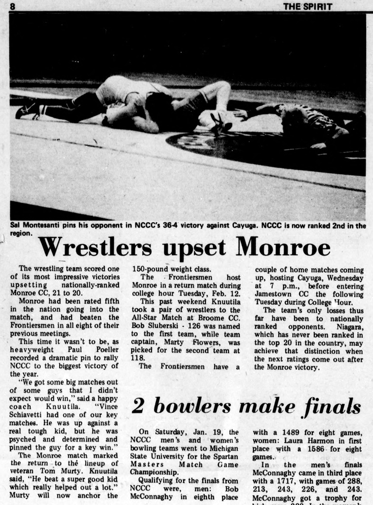 Niagara County wrestlers upset Monroe