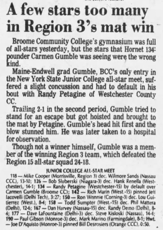 A few stars too many in Region 3's mat win