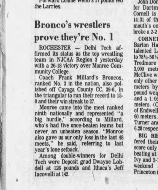 Bronco's wrestlers prove they're No. 1