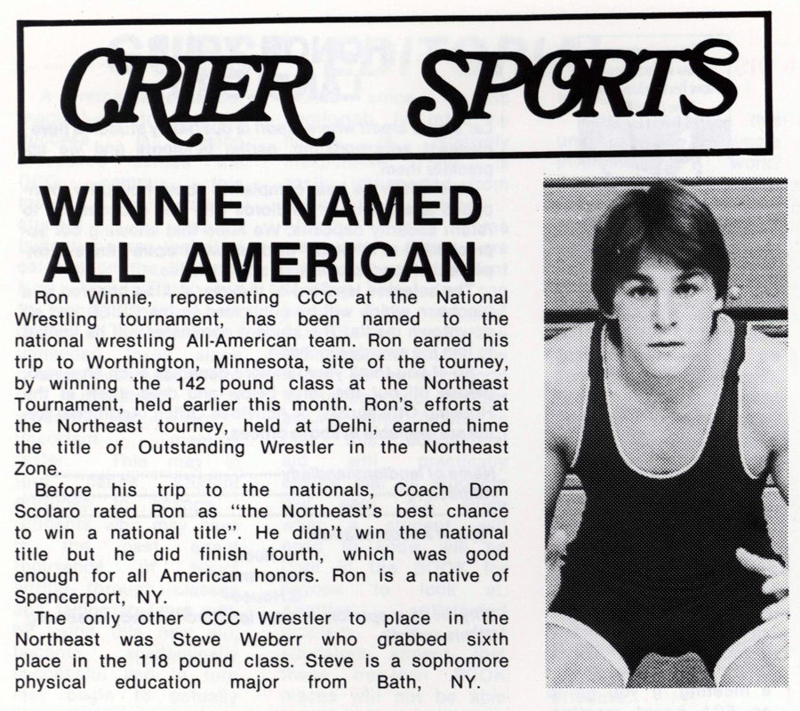 Winnie Named All-American