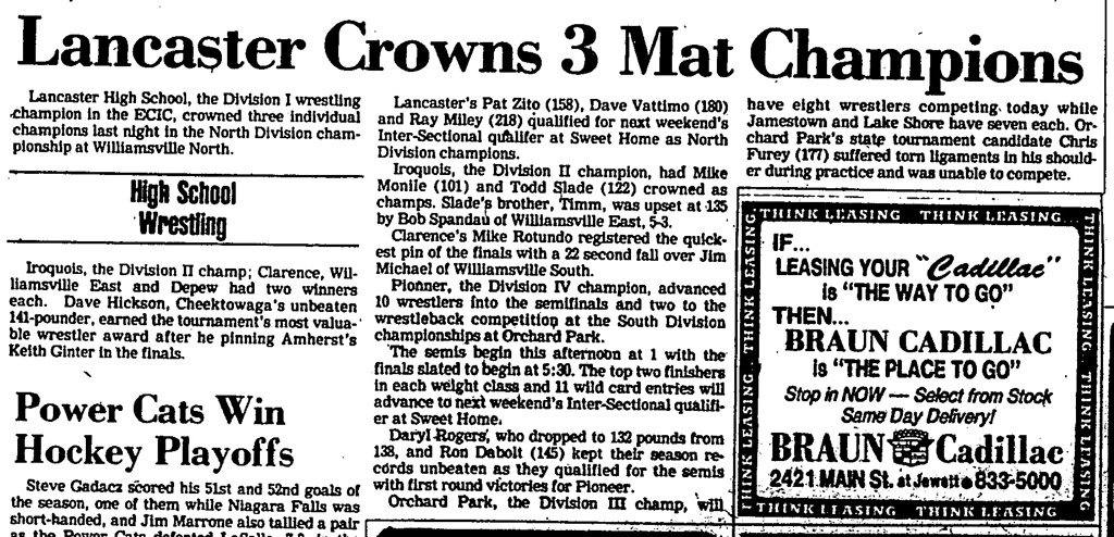 Lancaster Crowns 3 Mat Champions