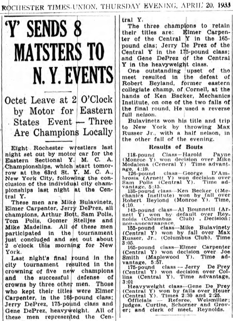 Y Sends 8 Matsters to N.Y. Events