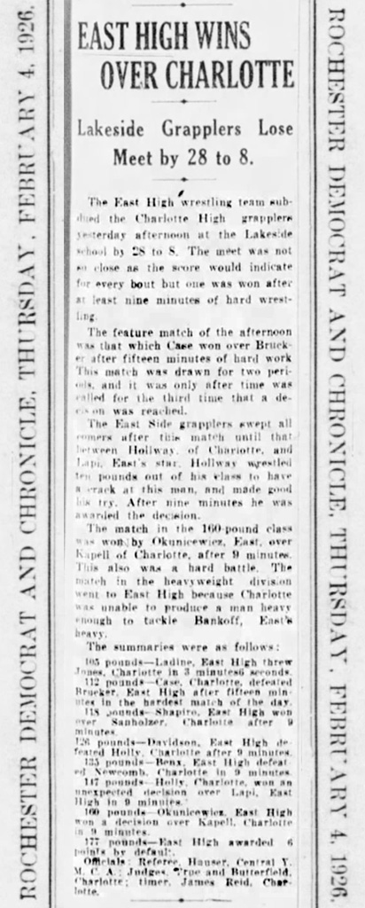 East High Wins Over Charlotte