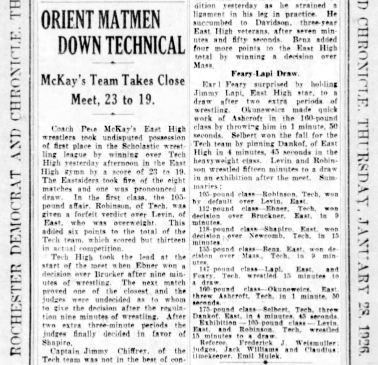 Orient Matmen Down Technical