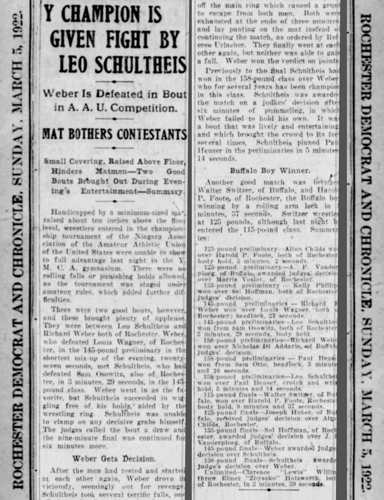 Y Champion Is Given Fight By Leo Schultheis