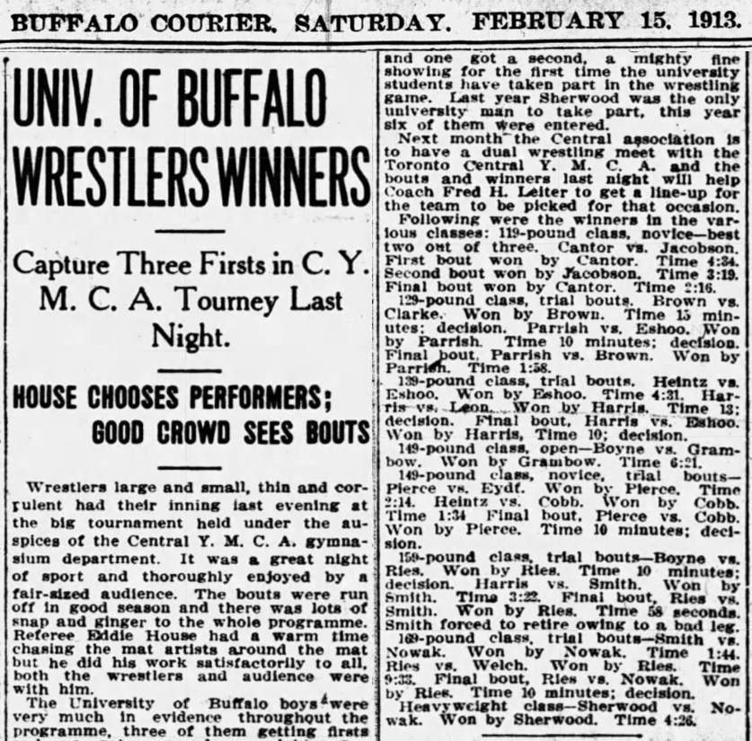 University of Buffalo Wrestlers Winners