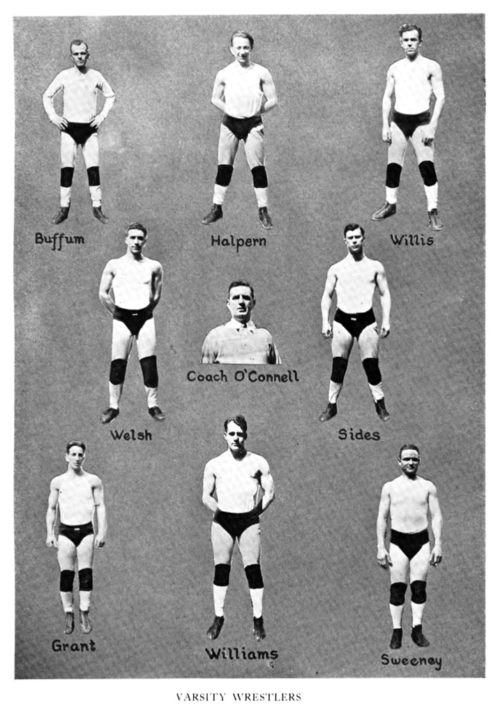 1929-1930 I.S.P.E. Blue & Gold Wrestling