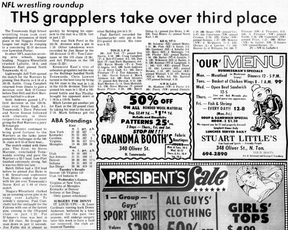 Niagara-Wheatfield crushes LaSalle