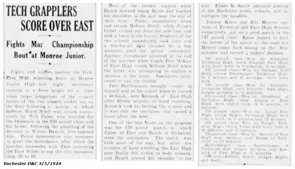 Tech Grapplers Score Over East