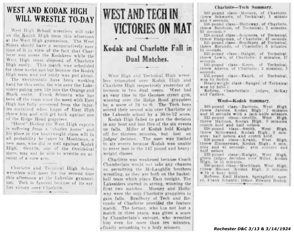 West and Tech in Victories on Mat