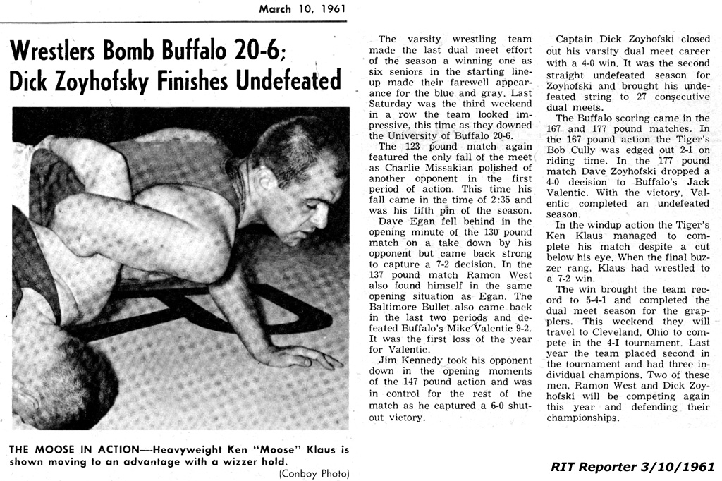 Wrestlers Bomb Buffalo, 20-6