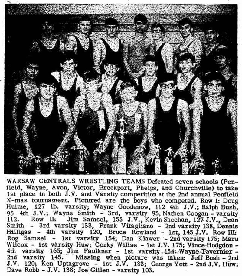 Warsaw Central's Wrestling Teams