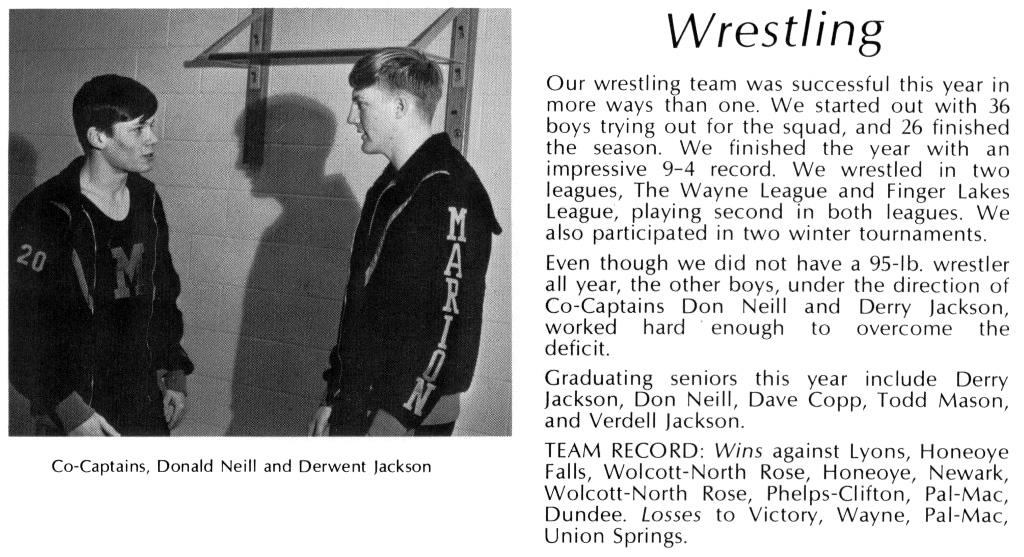 1968-1969 Marion Black Knights