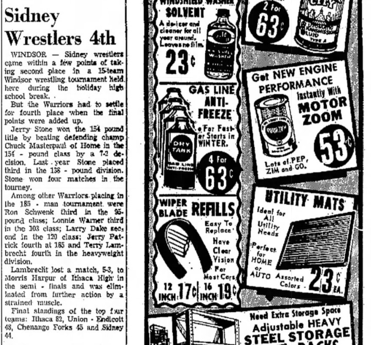 Sidney Wrestlers Fourth