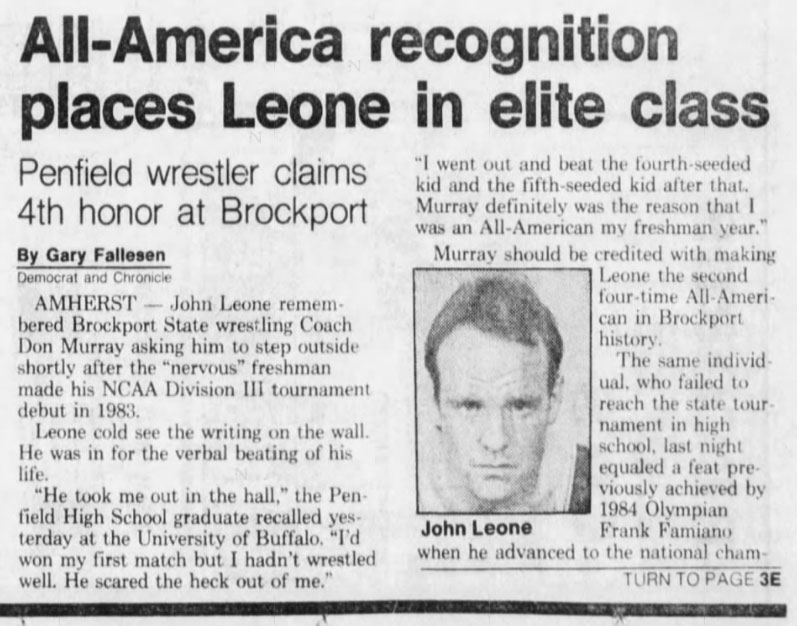 All-American recognition places Leone in elite class
