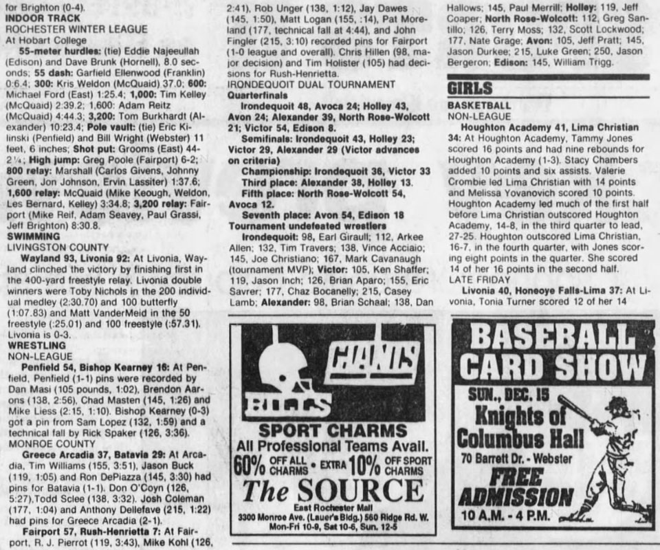 Penfield 54, Bishop Kearney 16