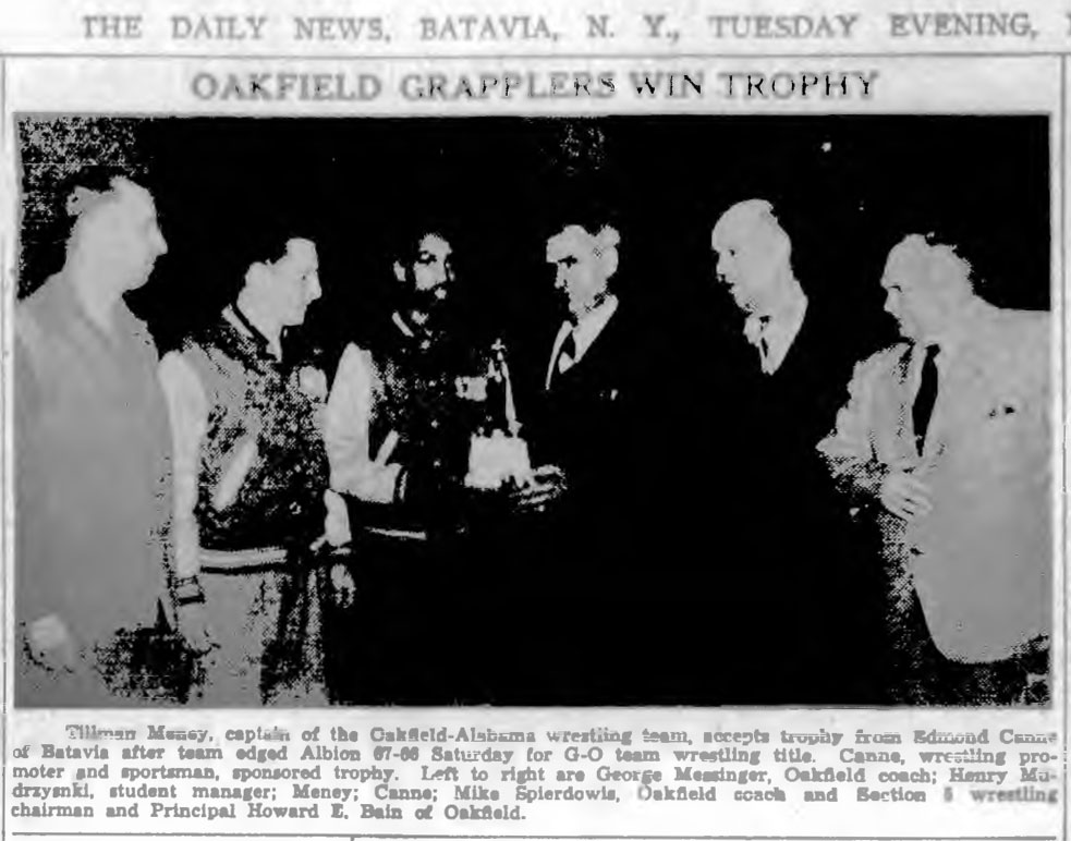 Oakfield Grapplers Win Trophy