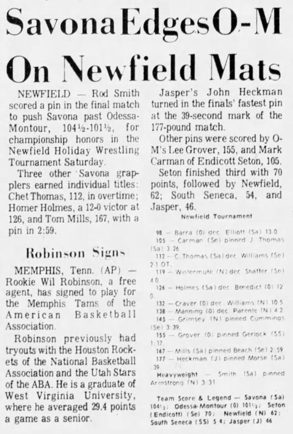 Savona Edges O-M On Newfield Mats