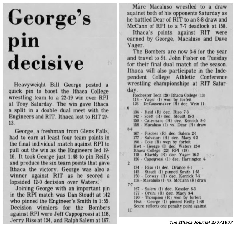 George's pin decisive