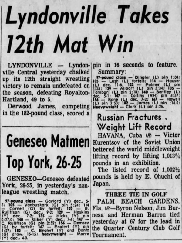 Geneseo Matmen Top York, 26-25